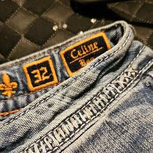 Celine Denim Bootcut Jeans in Blue
